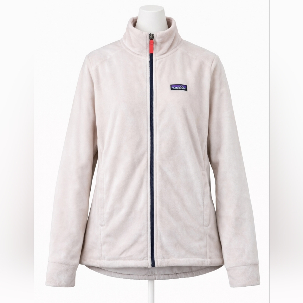 Patagonia‎ Reversible Fleece Jacket Kids L 12 Quilted Full Zip Pink Blue